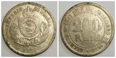 200 réis liso 1876