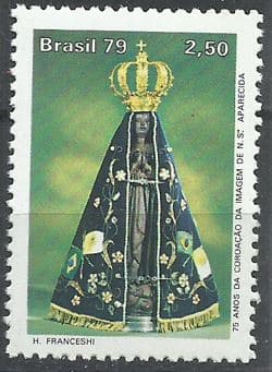 3B5 Filatelia - Selo Brasil - 75º Aniversário da Coroação N.S. Aparecida - 1979 - Novo - Selos Postais