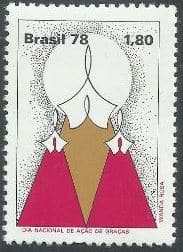 3B5 Filatelia - Selo Brasil - Ação de Graças - 1978 - Novo - Selos Postais