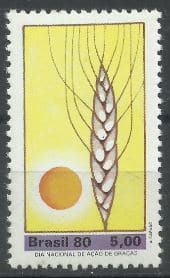 3B5 Filatelia - Selo Brasil - Ação de Graças - 1980 - Novo - Selos Postais