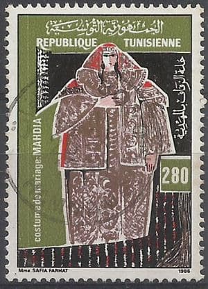 3E6 Filatelia - Selo Tunísia 1986 - Carimbado / Usado - Selos Postais