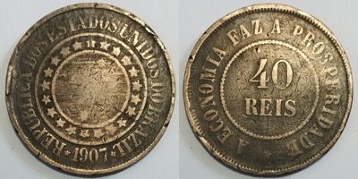 40 réis bronze 1907