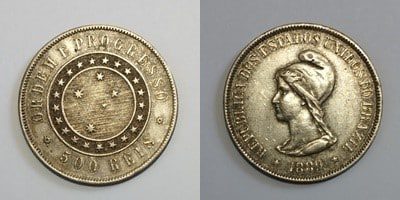 500 réis prata 1889