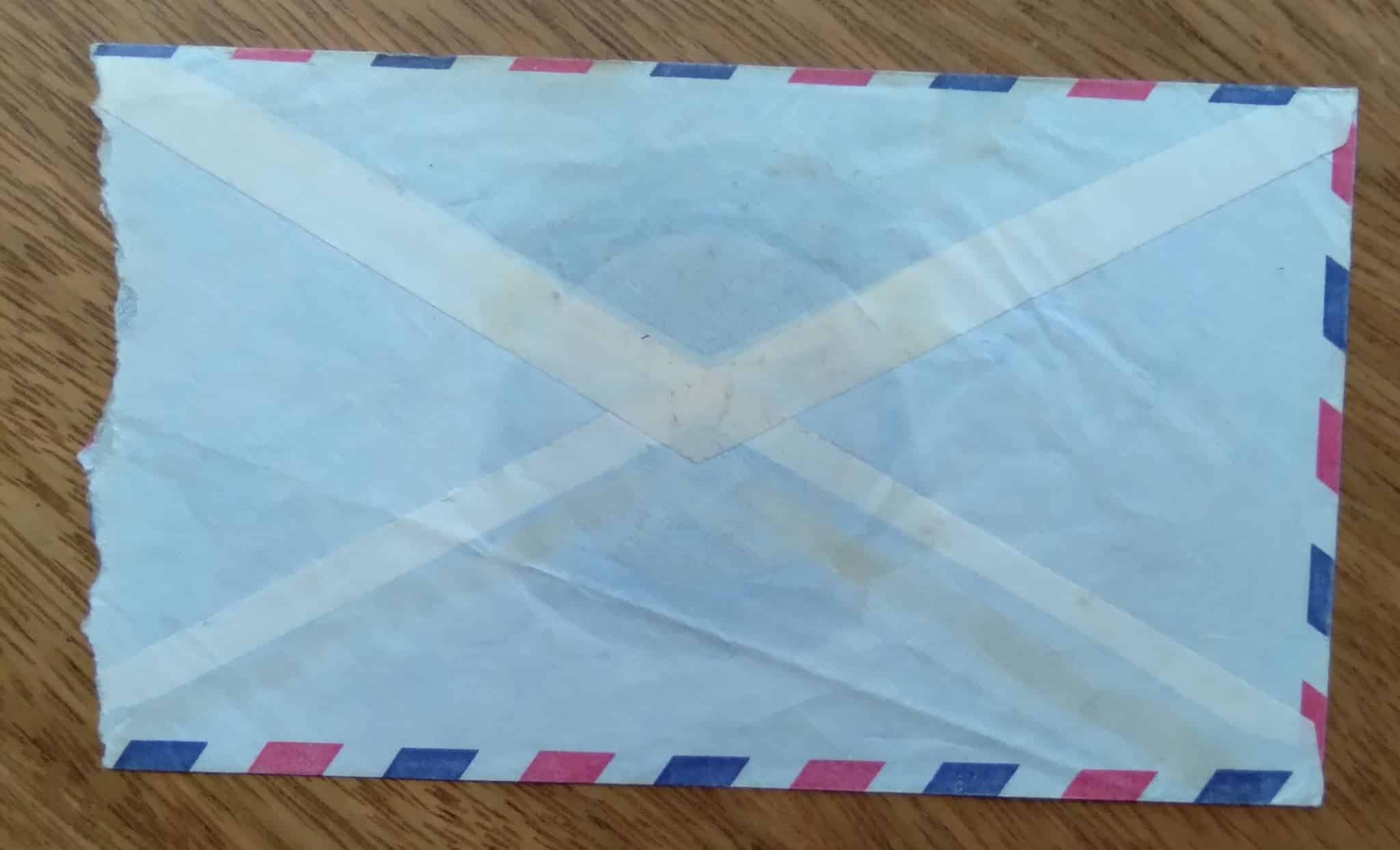 | Casa do Colecionador Envelope viajado Est Unidos ao Brasil. Philip Mazzei