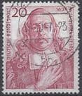Filatelia Selo Alemanha 1957 Carimbado Selos Postais