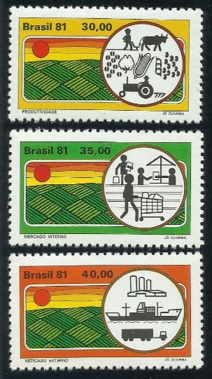 Filatelia - Selo Brasil - Desenvolvimento Agrícola - 1981 - Novo - Selos Postais