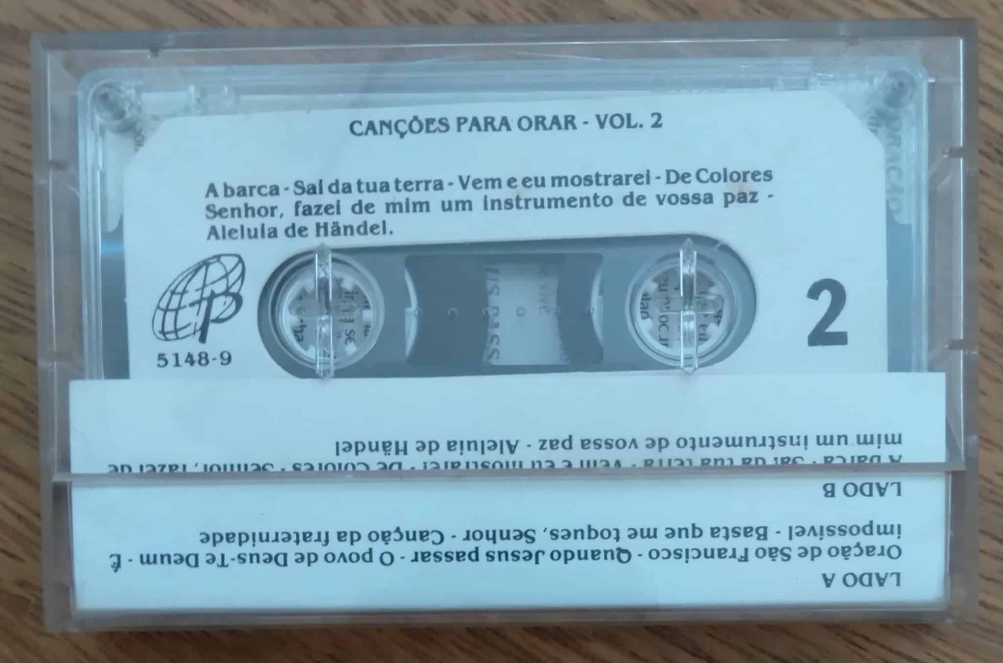 | Casa do Colecionador Fita K7 Canções para orar vol 2. Oração de São Francisco. Te Deum