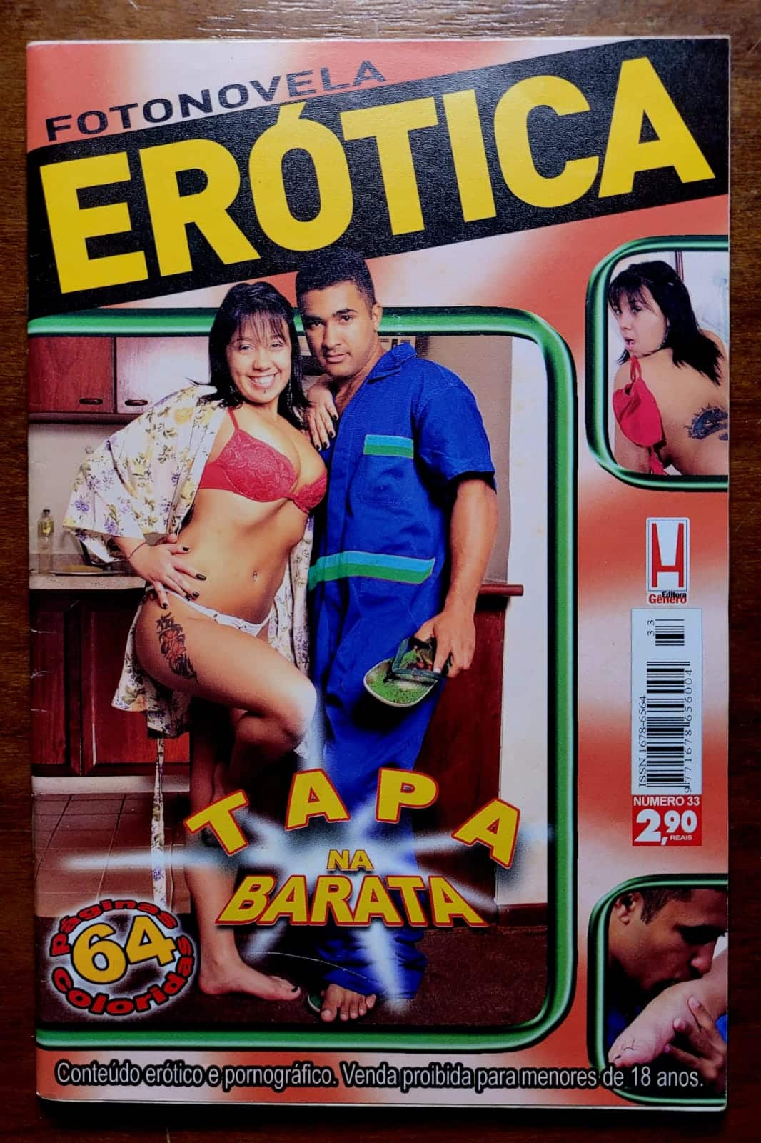 | Casa do Colecionador Fotonovela Erótica Nº 33 - Tapa na Barata (Editora Gênero)
