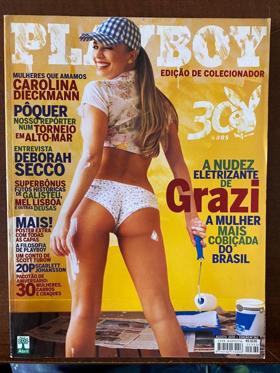 | Casa do Colecionador Revista Playboy N 362 - Grazi - Agosto 2005