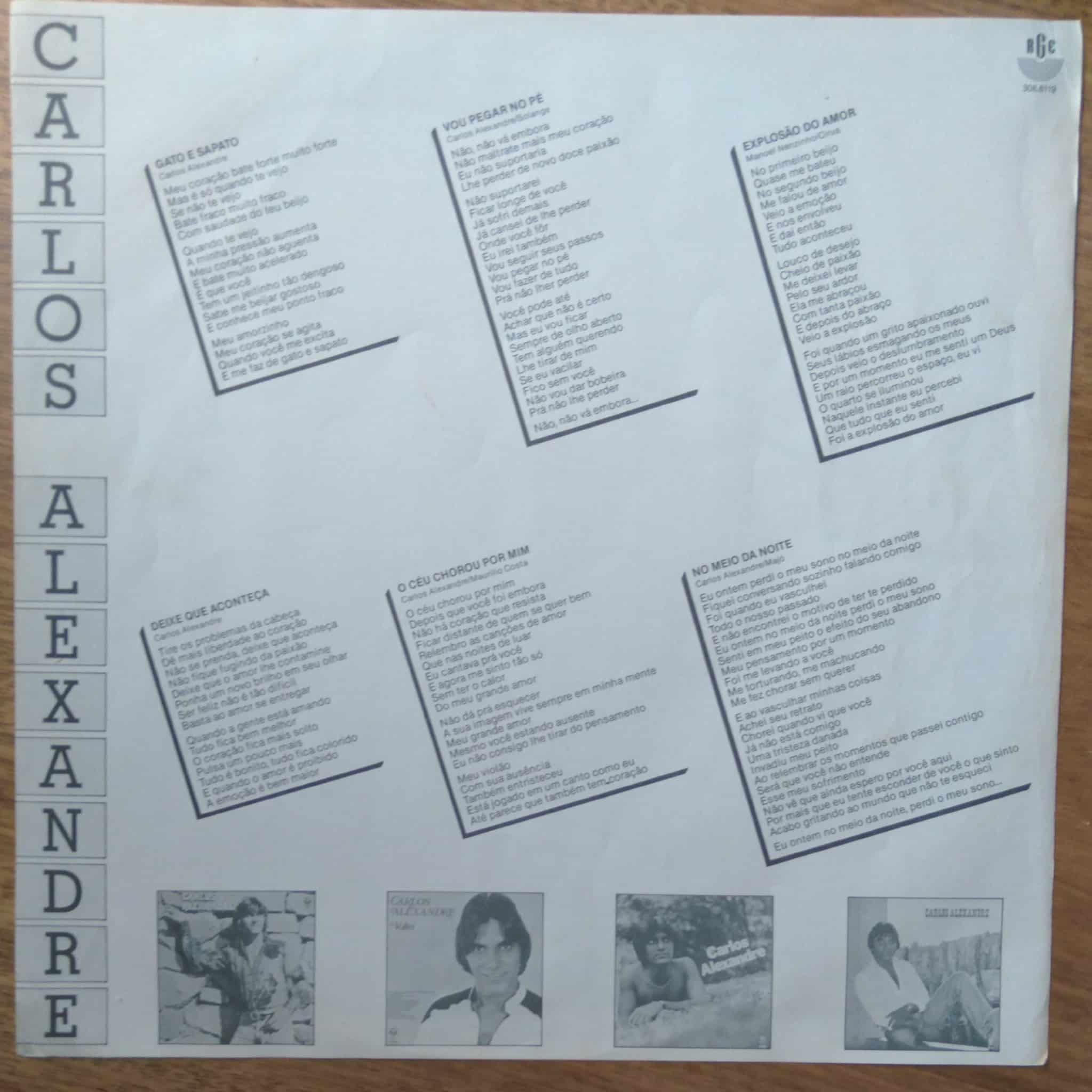 | Casa do Colecionador Vinil lp Carlos Alexandre Gato e sapato A Flecha do amor.