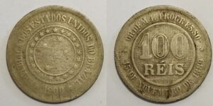 100 réis linhado 1900
