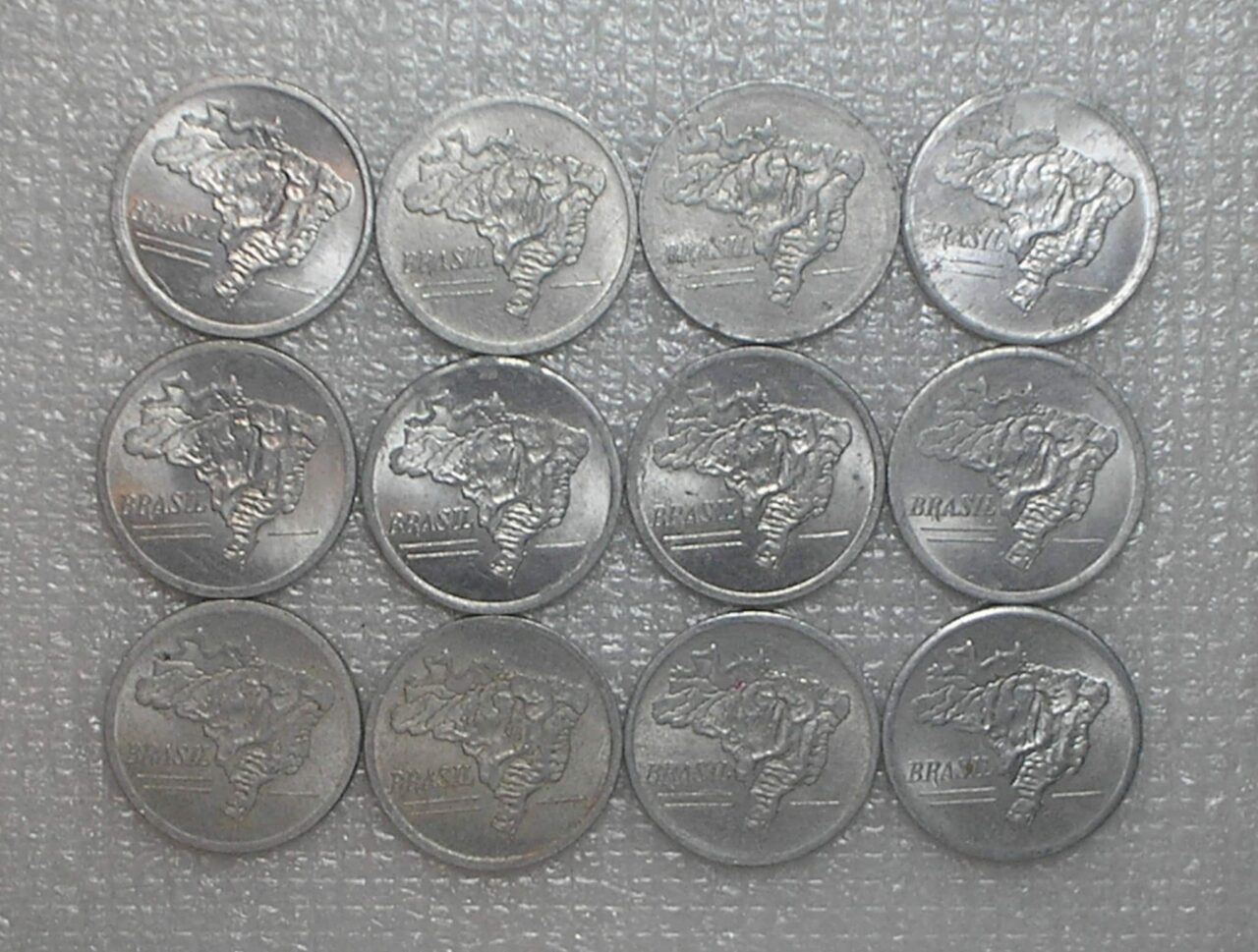 | Casa do Colecionador 12 Moedas de 10 Cruzeiros - 1956 em alumínio / Soberbas/Fc