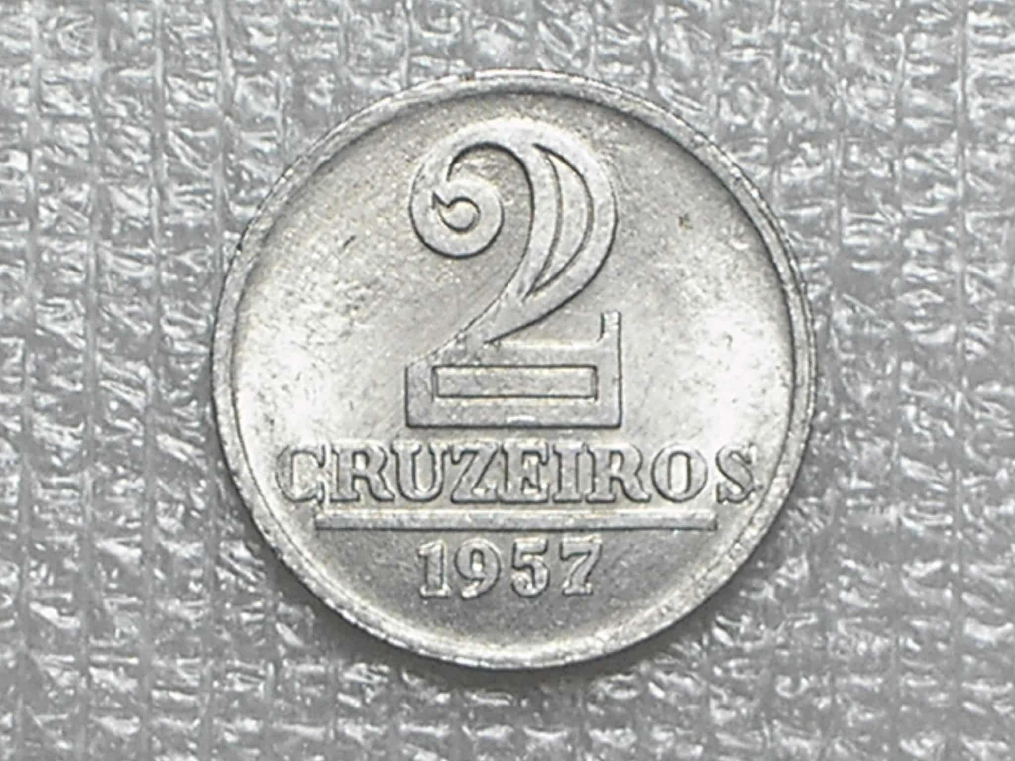 | Casa do Colecionador 2 Cruzeiros - 1957 - Data escassa / Fecha a coleção / Soberba