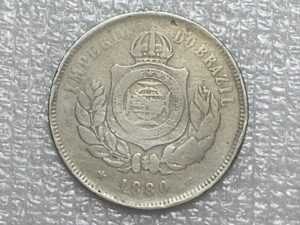 200 Réis - 1880 / Data Escassa / Niquel do Império