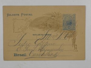 Bilhete Postal Do Brasil - Postado em 1905 / Estrada de Ferro Sapucahy / Perfeito estado