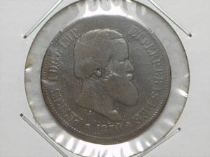 Brasil - 20 Rs, 1870 em bronze - Data escassa -==- Todas as estrelas aparecendo - linda moeda
