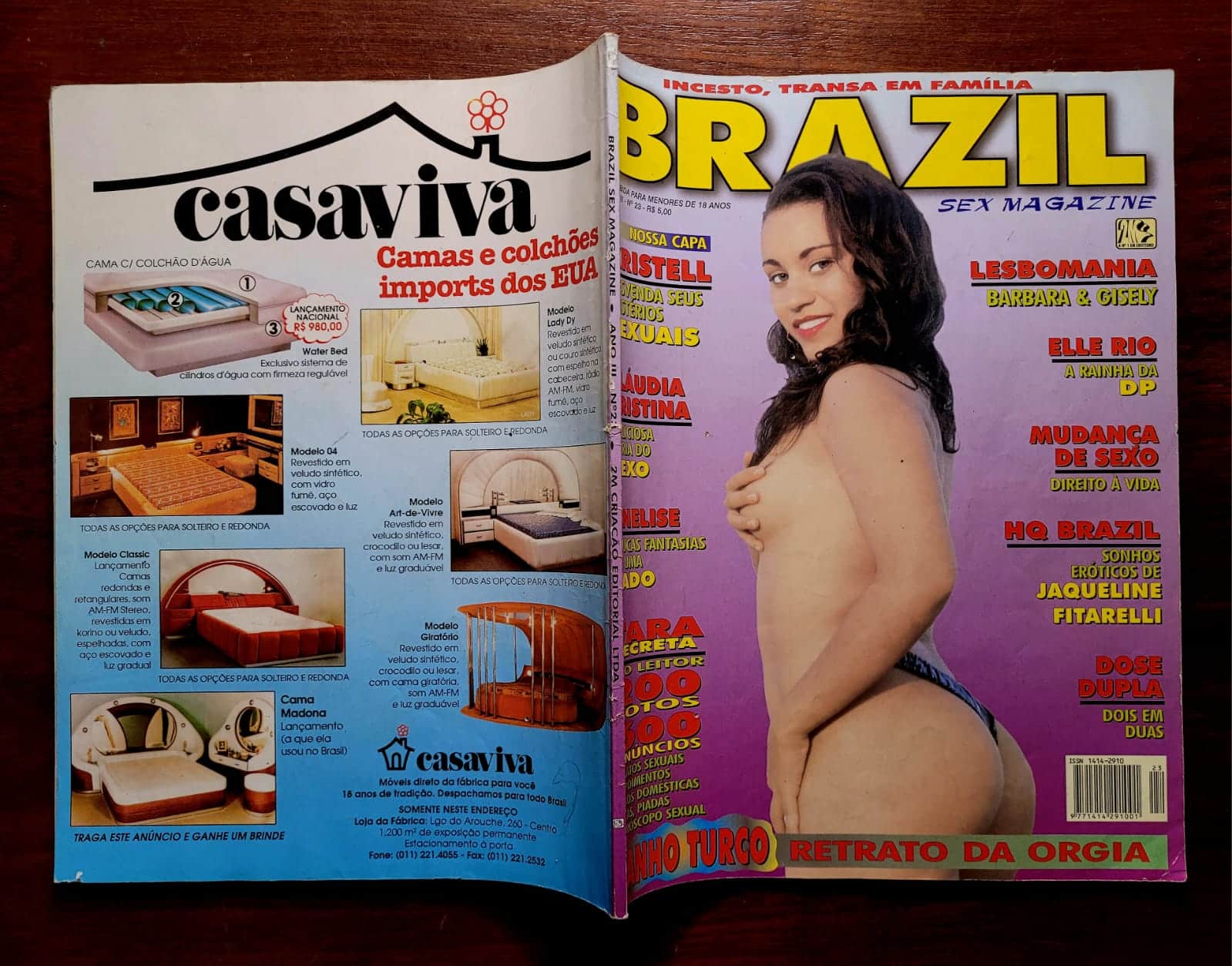 | Casa do Colecionador Brazil Nº 023 - Kristell (Revista com Pôster)