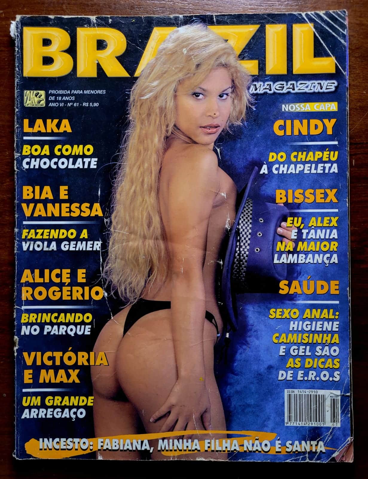 | Casa do Colecionador Brazil Nº 061 - Cindy Love (Revista com Pôster)