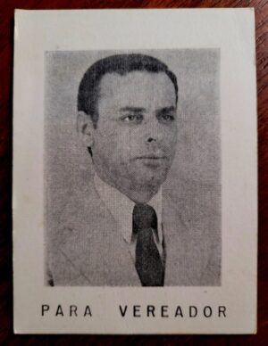 Calendário de Bolso (Tema Política) Nilzo Manoel Freitas (Arena) Vereador - Ano 1976/77