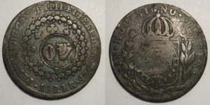Carimbo de 40 sobre 1824 R