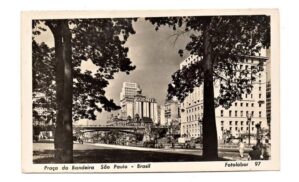Cartao Postal Praça Das Bandeiras - São Paulo - Anos 50 (2)
