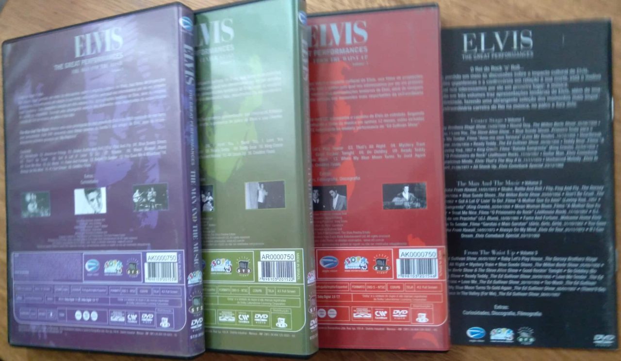 | Casa do Colecionador Dvd Elvis the great performances caixa com os 3 dvds.