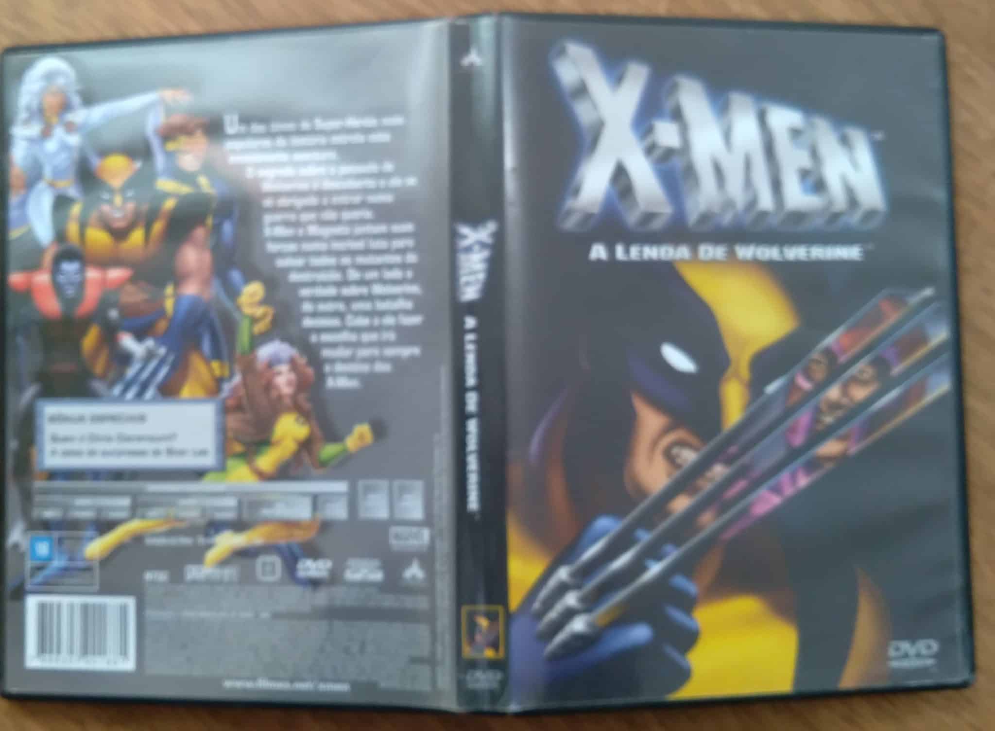 | Casa do Colecionador Dvd X Men a lenda de Wolverine. Animação Marvel