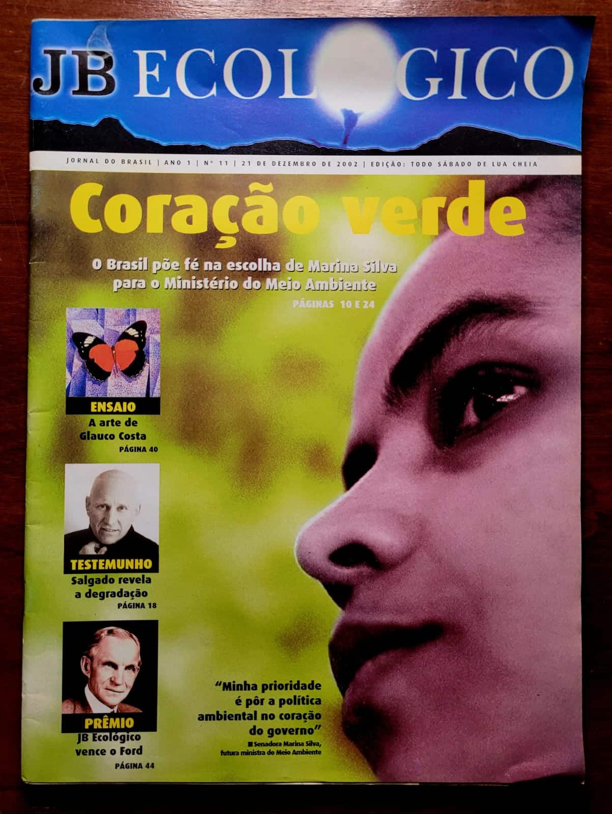 | Casa do Colecionador JB Ecológico - Ano 1 Nº 11 - Coração Verde - 21 de Dezembro 2002