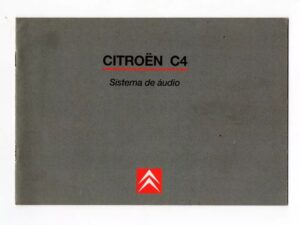 Manual Instruções Sistema De Audio Citroen C4 - 2006