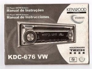 Manual Proprietario Instruçoes Kenwood KDC-676 Volkswagen