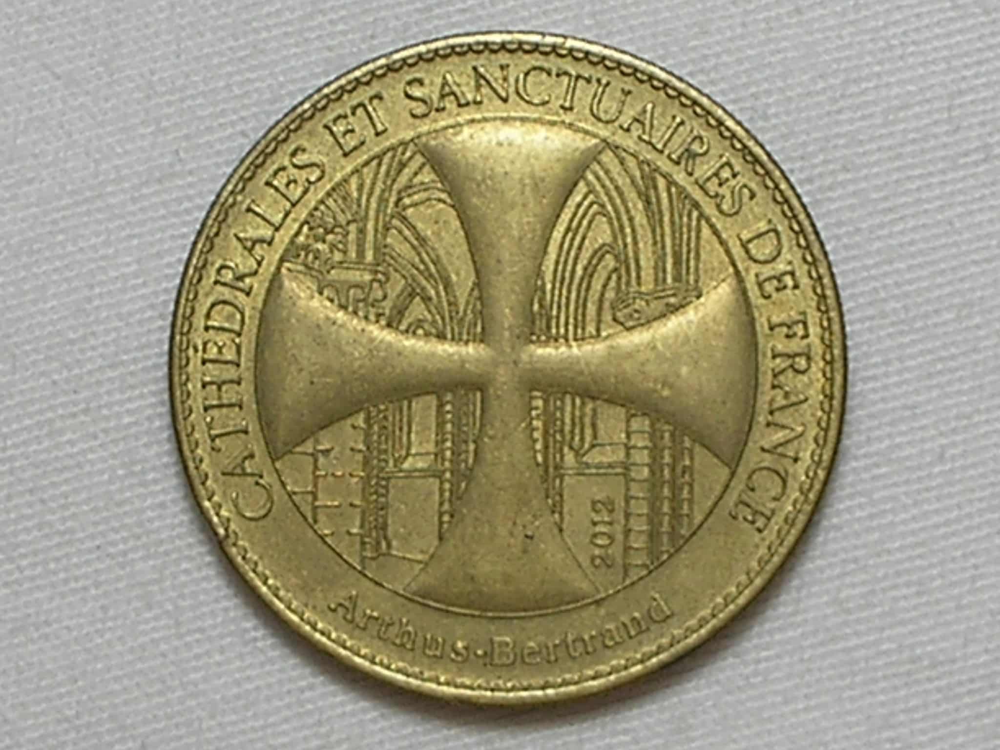| Casa do Colecionador Medalha da Cathedral Santuária da França - 2012 / 35mm - Bronze dourado / Fc