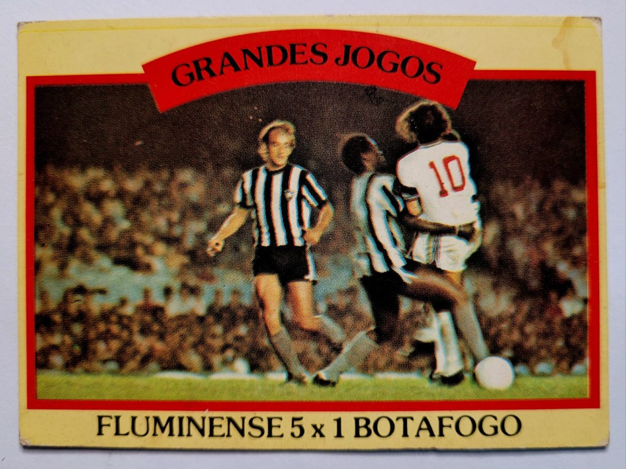 | Casa do Colecionador Ping Pong Futebol Cards - Grandes Jogos Nº 24-B (Fluminense 5 X 1 Botafogo)