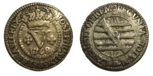 V réis cobre 1768 B