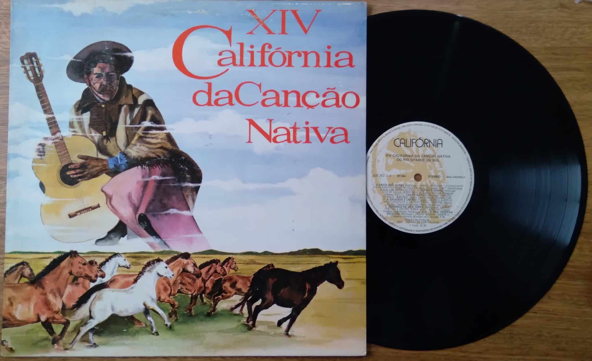 Vinil lp 14^ Califórnia da Canção Nativa. Folclore RS. Adubos Ipiranga.