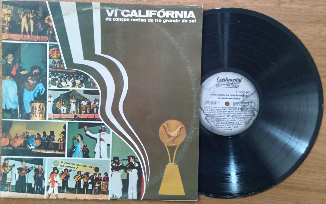 Vinil lp 6^ Califórnia da Canção Nativa. Folclore RS. Um canto para o dia Leão do Caverá.