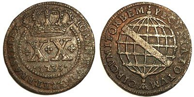 XX réis cobre 1735