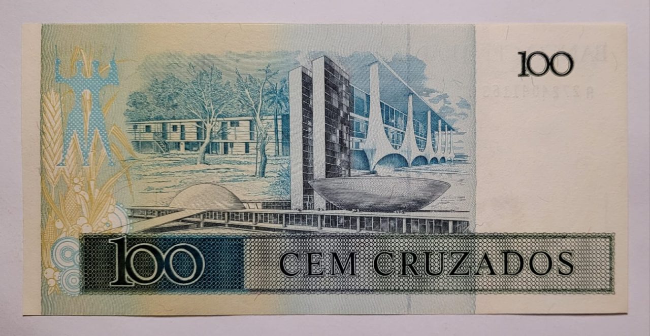 | Casa do Colecionador 100 (Cem Cruzados) - Cédula C187 - SOB (Ano 1987)