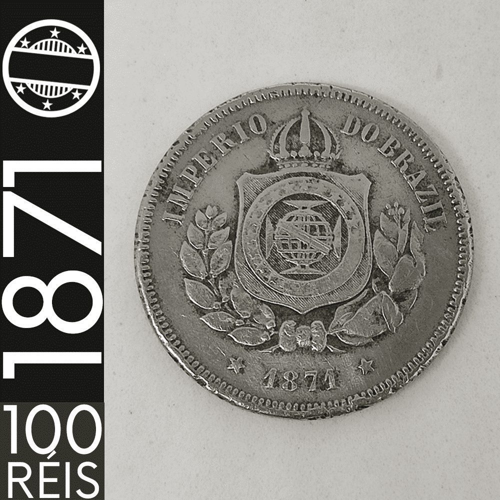 100 Réis || 1871 || Império do Brasil || MBC - CDS-002