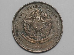 " 20 Réis - 1898 / Raro - Mbc bonita nessse estado / Bronze