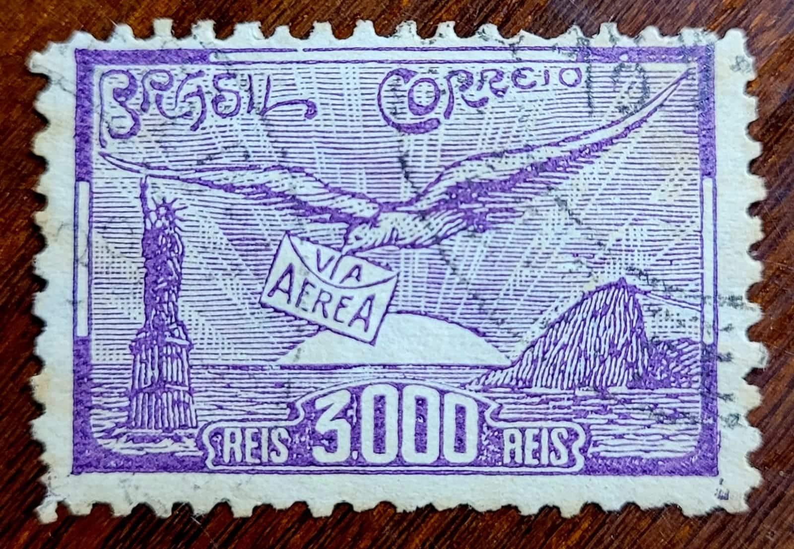 | Casa do Colecionador Aéreos - RHM A033 (Usado) Inauguração da Mala Brasileira - NYRBA - 19/02/1930 (Selos do Brasil)