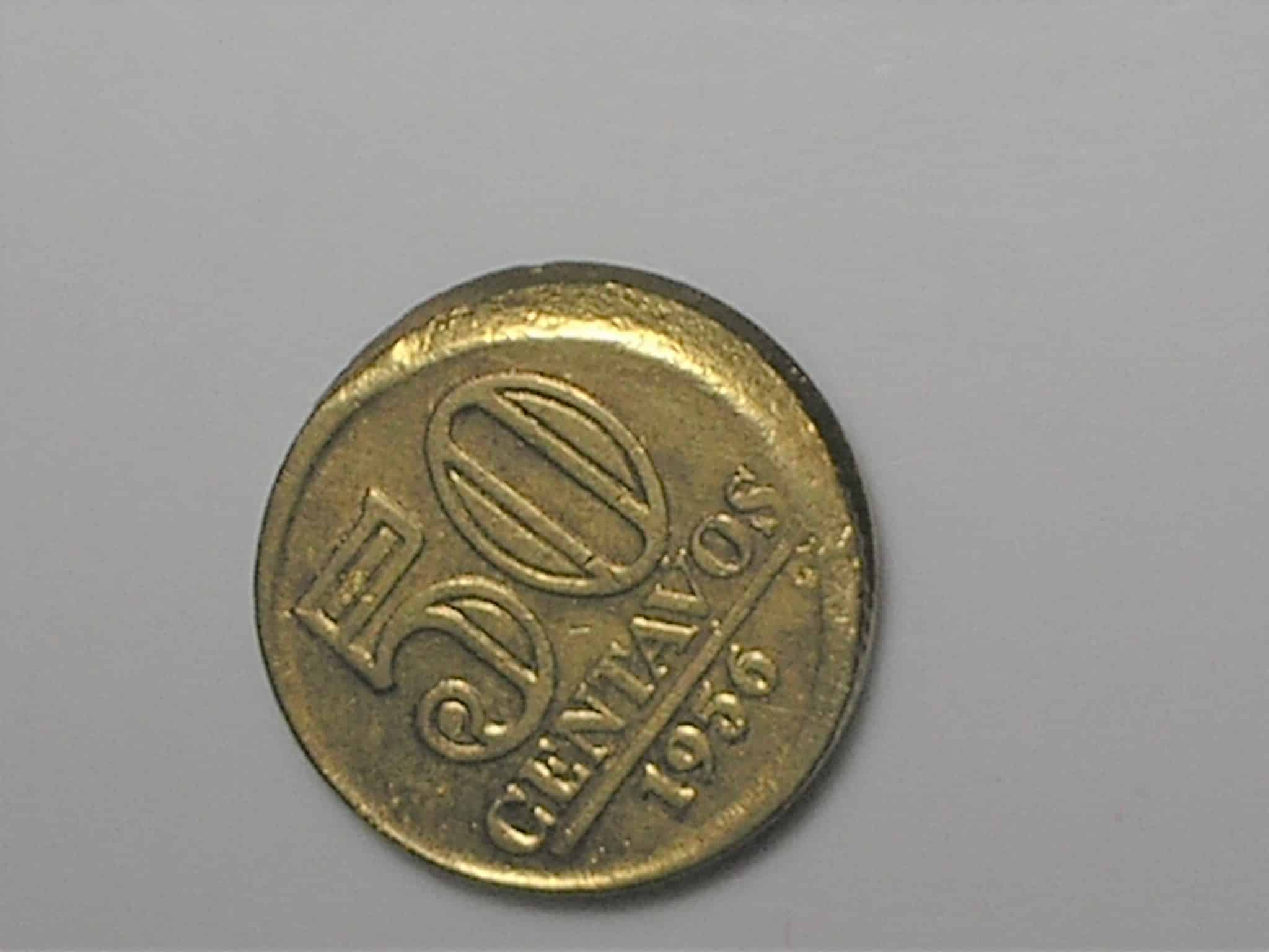 | Casa do Colecionador - Boné -) 50 Centavos - 1956 ... Módulo pequeno / Soberbo / Rara