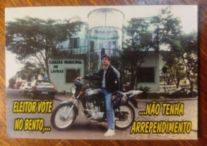 Calendário de Bolso (Tema Política) Bento (PSD) Vereador - Ano 2000/01 - Lavras/MG