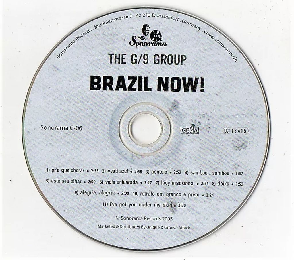 | Casa do Colecionador CD - Brazil Now ! - The G/9 Group - Importado Alemanha - 2005
