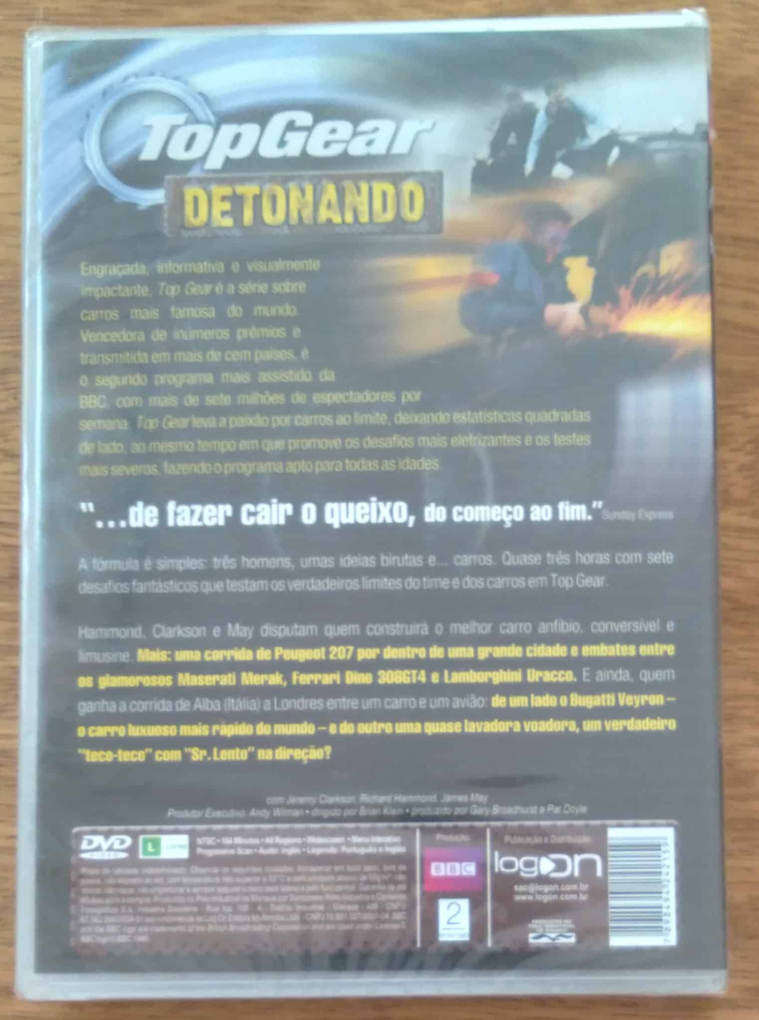 | Casa do Colecionador Dvd BBC Top gear detonando 164 minutos.