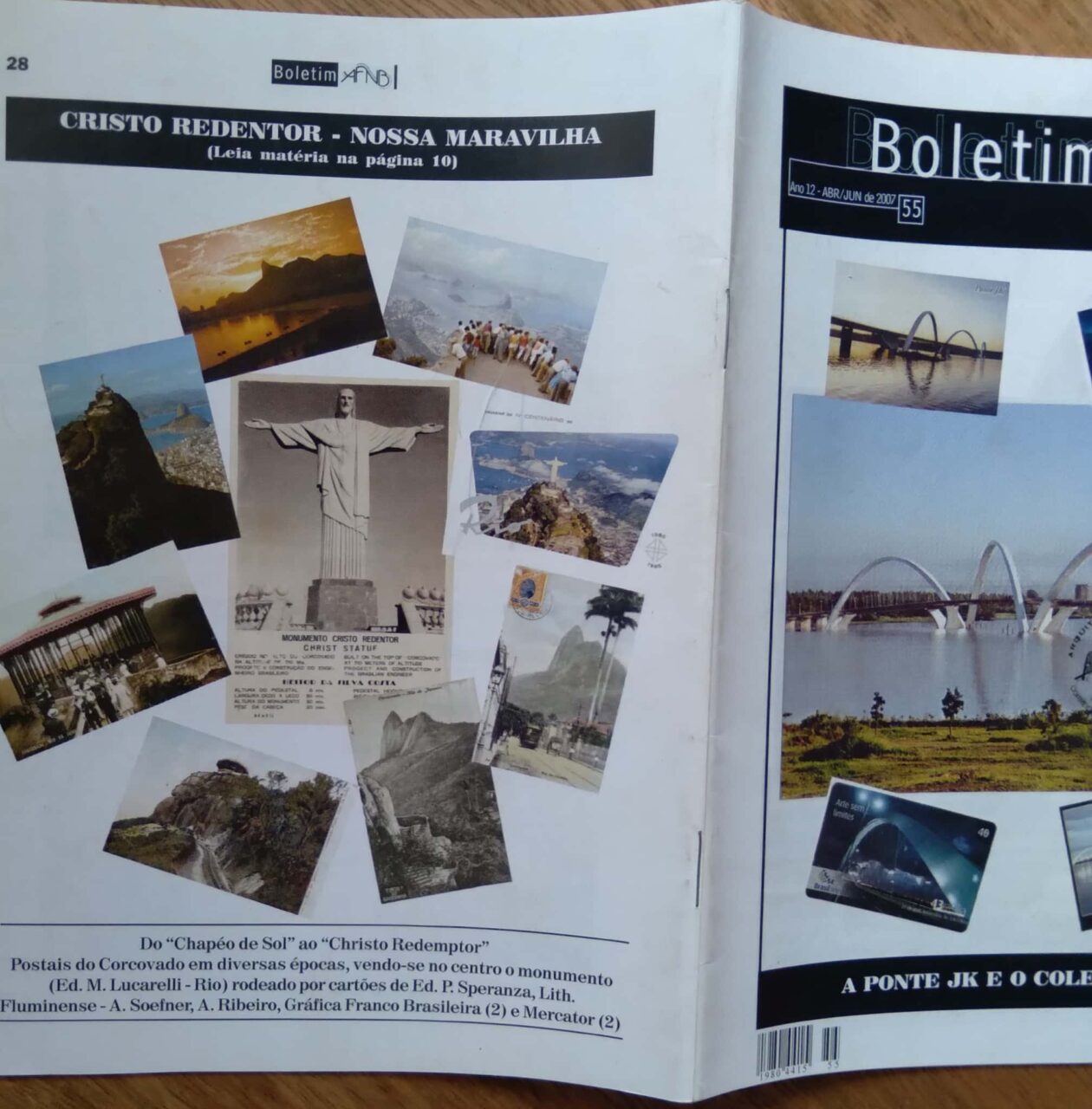 | Casa do Colecionador 22g revista Boletim AFNB 55 2007. Ponte JK e o colecionismo.