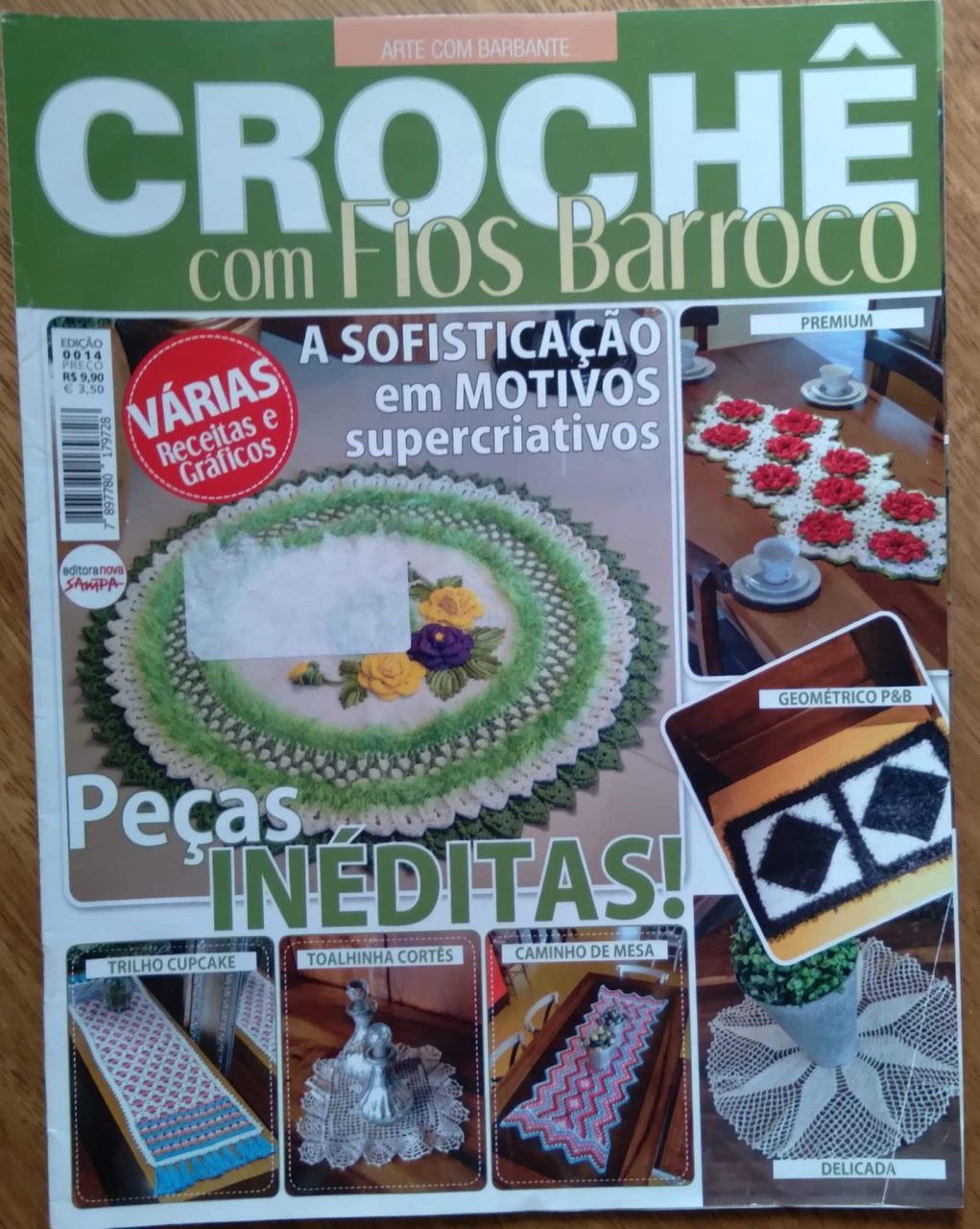 | Casa do Colecionador 27g Arte com barbante Croche com fios Barroco 14. Sofisticação em peças inéditas.