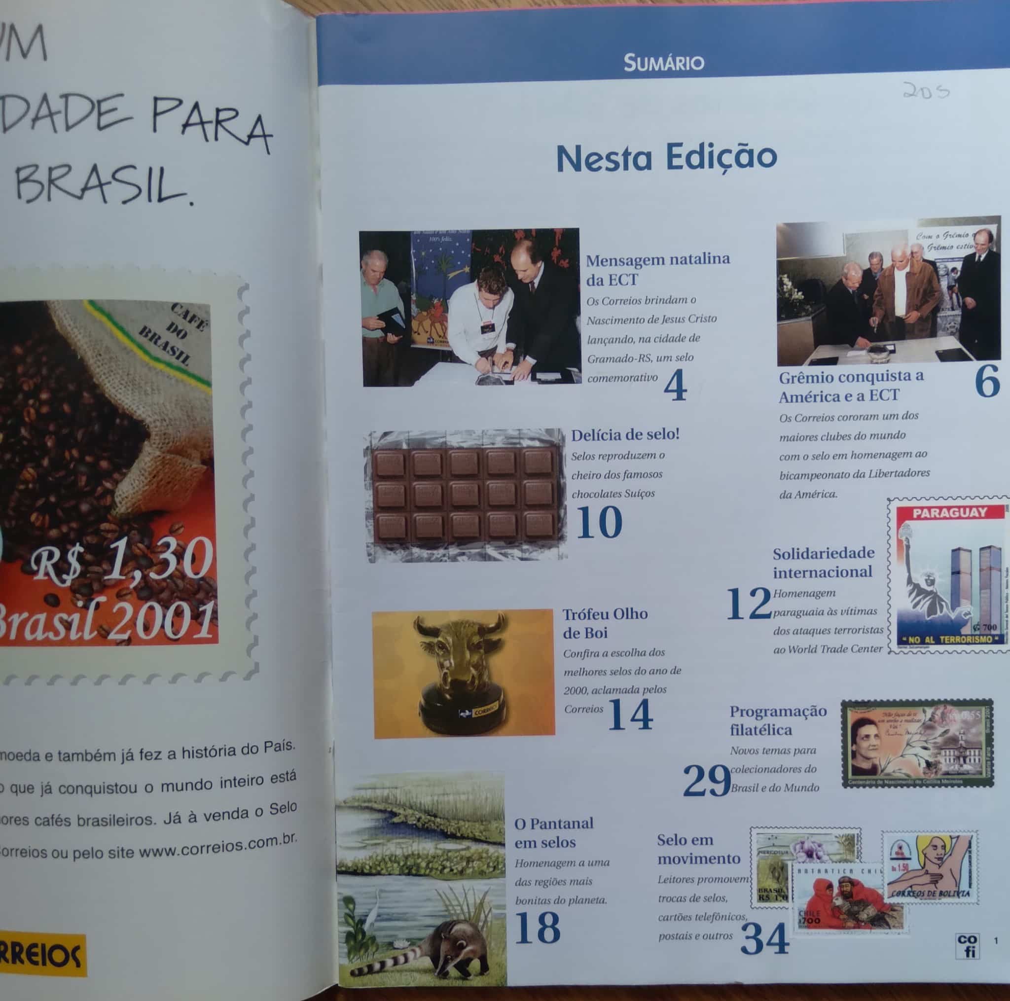 | Casa do Colecionador 28g Revista Cofi Correio Filatelico 187 2001 A Presenca Do Pantanal 4