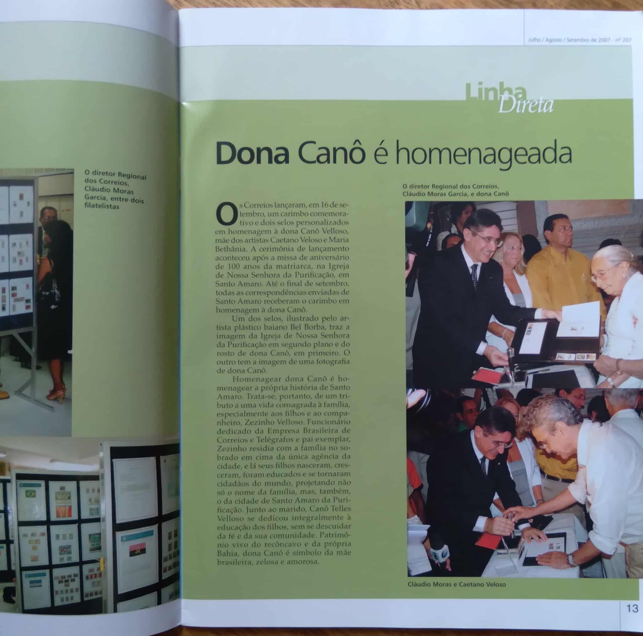 | Casa do Colecionador 28g revista Cofi Correio filatelico 207 2007. Rosas encantadoras.