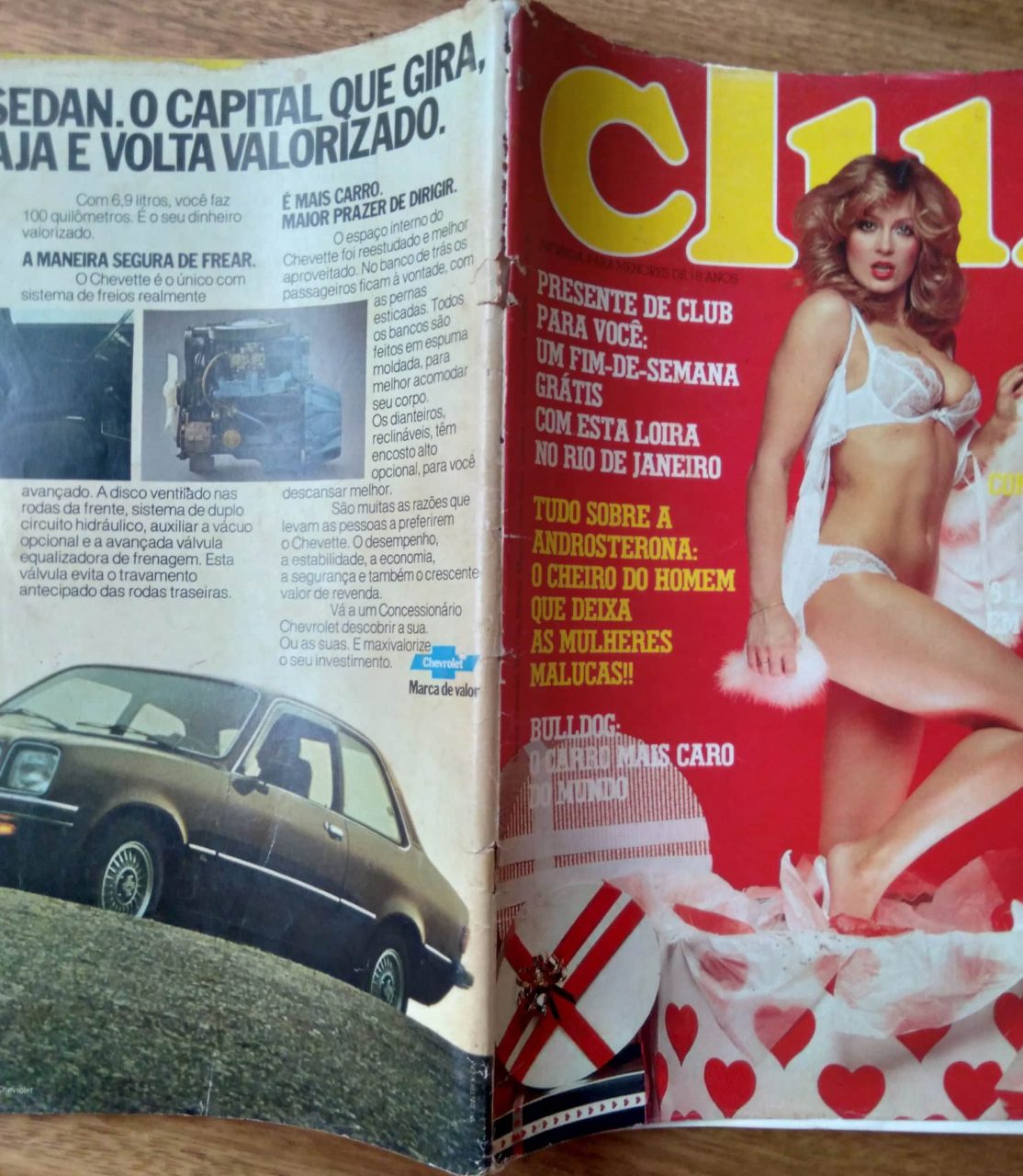 | Casa do Colecionador 29g revista Club 3 1981. A loira ficção erotica Bulldog .