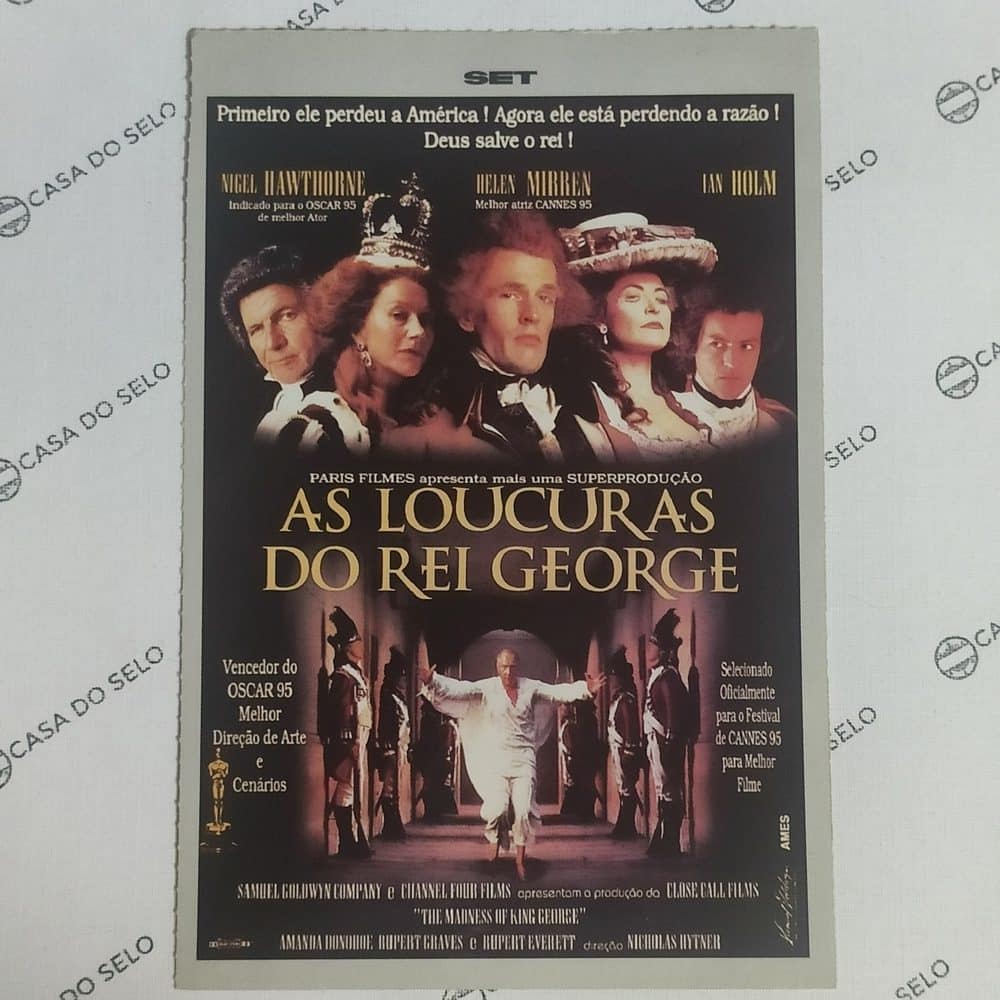 | Casa do Colecionador As Loucuras Do Rei George (1994) - Ficha Técnica - SET-316